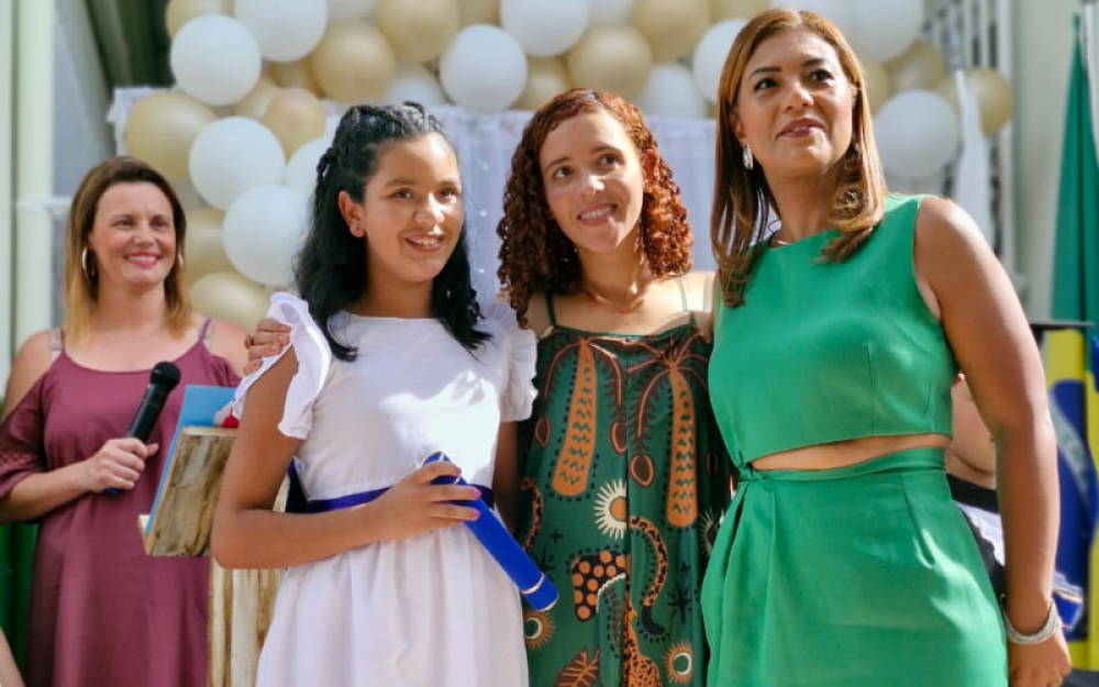 Formatura da Escola Municipal Nossa Senhora do Sagrado Coração, Bairro do Tamanduá.